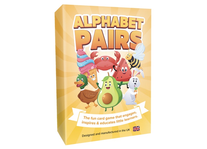 Alphabet Pairs Game for Little Learners Cute, Friendly, Original Illustrated Early Learning activities for children, alphabet, education image 1