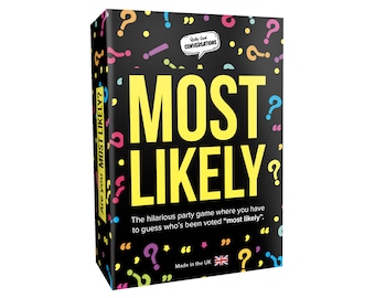 Most Likely - UK Made Party Card Game, Over 100 hilarious scenarios, Friends and Families