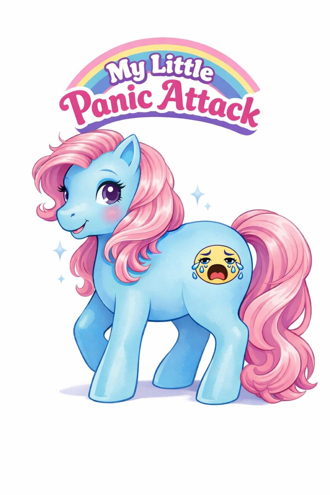 Panic Attack Sticker My Little Panic Attack Sticker - Etsy