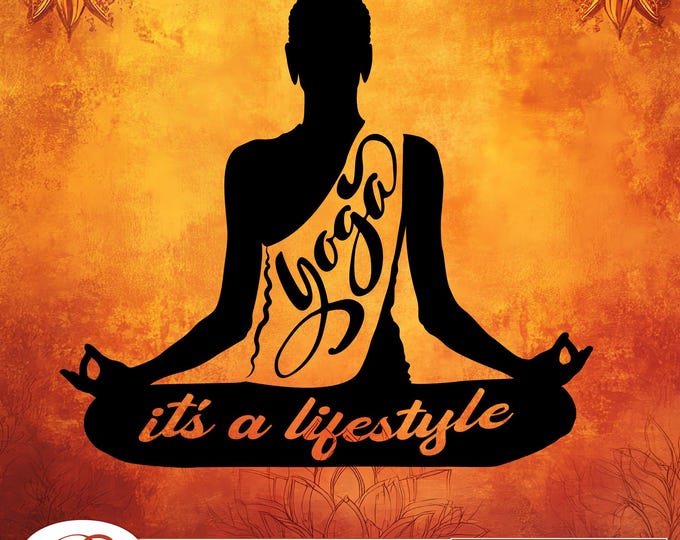 Yoga is Lifestyle, Meditation svg Pack - Mindfulness Cut Files for Cricut and Silhouette, YOGA SVG png dxf , Namaste SVG for Zen Home Decor