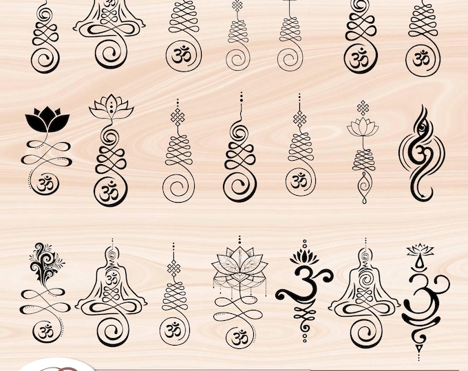 21 Breathe Symbol Om Sanskrit SVG Bundle | Yoga Mantra PNG SvG AI EpS PdF | Instant yoga svg Digital Download | breathe laser engraved Files