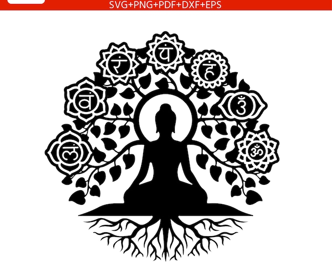 7 Chakras SVG Bundle | Chakra Symbols for Cricut, Silhouette, Laser Cutting & Vinyl Crafts