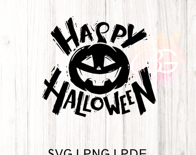 7 Happy Halloween PNG,  Halloween SVG, Fall Svg, Autumn Svg, Ghost Svg, Witch svg, Pumpkin Svg, Quotes, Cut File Cricut, Silhouette