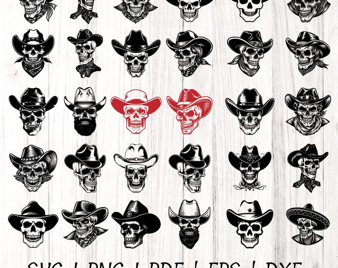 Cowboy skull SVG, cowboy SVG, skull SVG, cowboy skull png, skull png, skull, eps, skull dxf cowboy Skeleton Svg, skull hat Png cut file