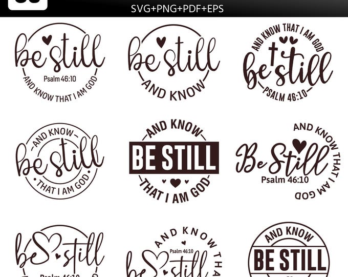 Be Still PNG, Faith PNG, Religious PNG, Spring Png, Whimsy Png, Girly Png, Stripes Png, Dainty Png, Coquette Png, Love Like Jesus Png