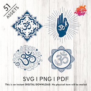 Símbolo Aum, Meditação Om, Ohm Yoga arquivo de corte digital para download, svg, png, Sankrit, Mantra, Instantâneo, Silhueta escura