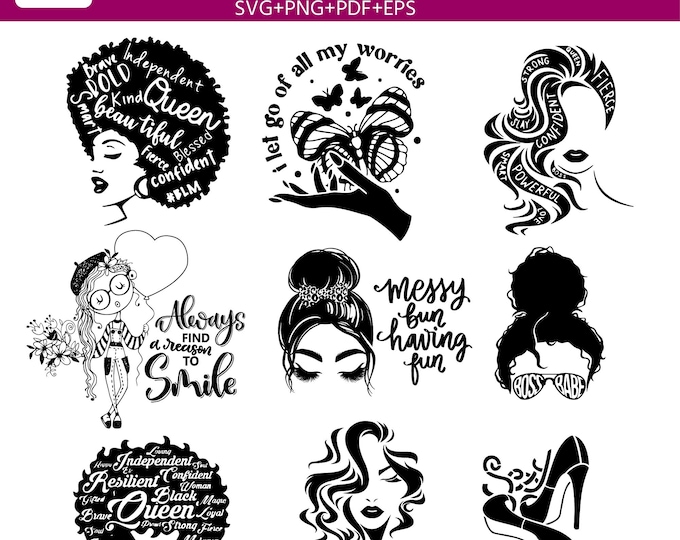 Women Empowerment Bundle, Female Empowerment Svg, Girl Power Svg, Girl Quotes Svg, Strong Women Svg, Strength Svg, Entrepreneurship Svg