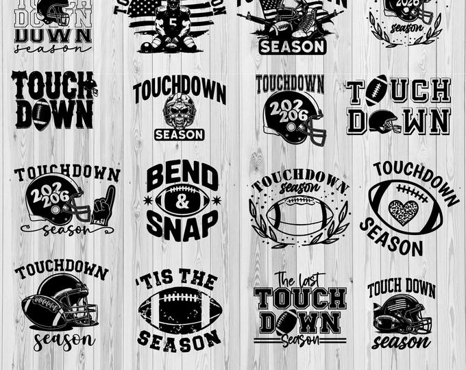 Touchdown Svg Game Day Svg Football Season Svg College Football Png for Sublimation Ballpark Mom Cut File Cricut Popular Png Sublimation