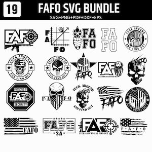 FAFO SVG Bundle | Sarcastic Adult Humor, 2nd Amendment Cut Files (Digital Download)
