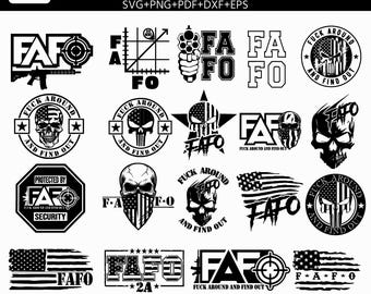 FAFO SVG Bundle | Sarcastic Adult Humor, 2nd Amendment Cut Files (Digital Download)