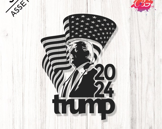 Trump 2024 SVG | American flag PNG | Pro America trump cut file | Republican svg | Republican Gifts png | Patriotic Gifts