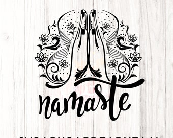 Namaste Mandala SVG: Yoga Zen Cut File (Digital Download)