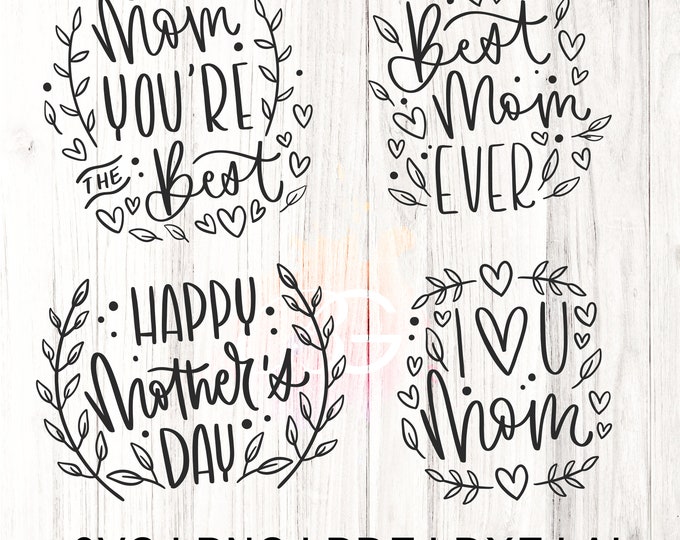 Best Mom Ever SVG, happy mothers day png, Mom Shirt, Mother's Day svg, Mom svg, Gift for Mom, Cut File Cricut, Silhouette, mama cut file