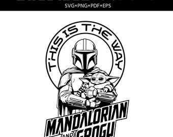 star wars 2026 The Mandalorian and Grogu svg cut file, This is the way Cricut Files (Digital Download)