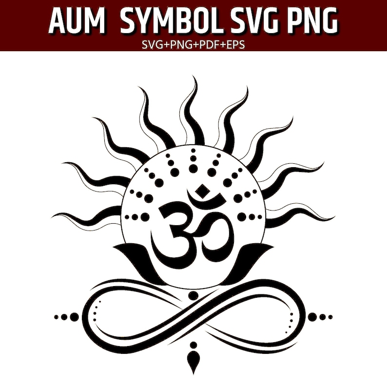 Aum Om Symbol SVG – Spiritual Sun Yoga Clipart (digital Download) - Etsy