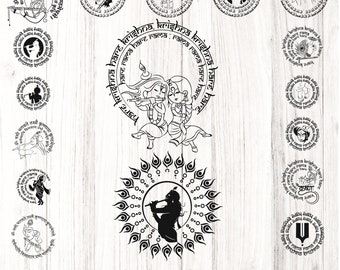 Lord Krishna SVG Bundle: Indian God Graphics (Digital Download)