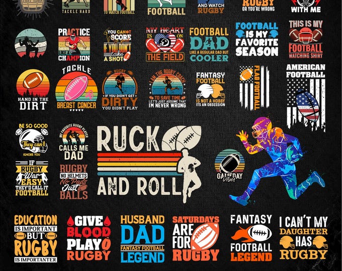 America football Dtf HTV bundles, Game day  svg, rugby Team t shirt png , Clipart, Mascot, School, svg, eps, png, pdf, sublimation, cut file