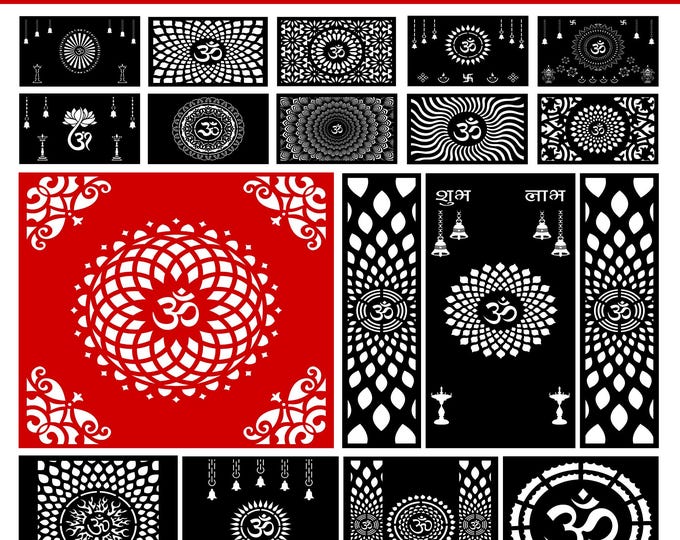 Aum Symbol SVG Bundle | Om Meditation & Yoga Cut Files | Instant Download