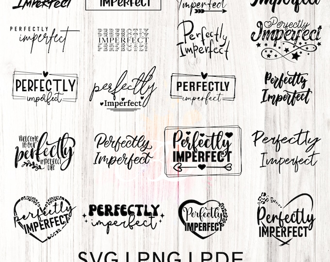 Perfectly Imperfect SVG, Blessed Mama SVG, Mom Quote svg, Christian svg,  Momlife svg, Inspirational Quote svg, Cut File Cricut, Silhouette