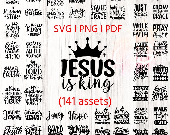 Christian Faith Bundle SVG, X mas Cricut & Silhouette, Christian Faith Bundle SVG Religious Designs, cristmas SVG, jesus png, jesus quotes