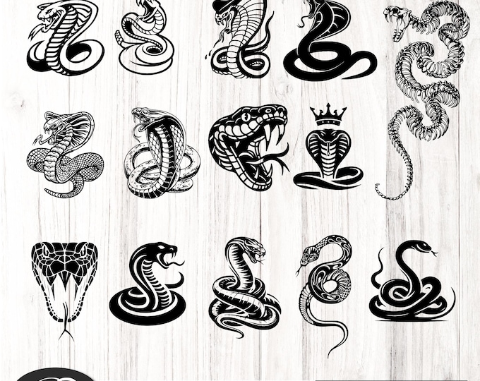 Snake Viper svg bundle, snake SVG Vector, snake tattoos SVG, snake Sublimation Digital Download, snake king kobra, snake mugs, Snake tshirts