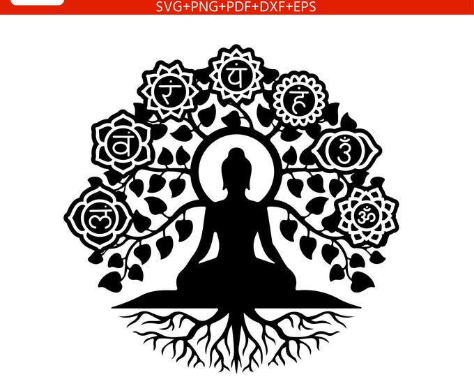 7 Chakras SVG Bundle | Chakra Symbols for Cricut, Silhouette, Laser Cutting & Vinyl Crafts
