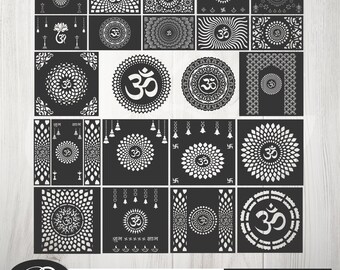 Aum Symbol SVG Bundle | Om Meditation & Yoga Cut Files | Instant Download