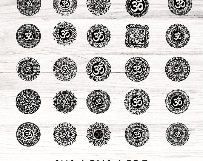 Aum black mandala bundle SVG Bundle, Aum Yoga cut file, htv png, Aum Dtf sublimation, Aum cut file, Aum Sublimation Design, ohm cut file