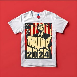 Trump 2024 kaart SVG | Kaart van Amerika Trump PNG | Pro America troefbestand | Republikeinse svg | Republikeinse geschenken, png | Trump stickers svg