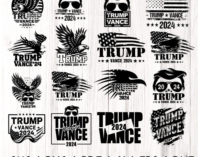 Trump Vance 2024 SVG | Make America Great Again SVG |  Pro America trump cut file | Republican svg | Republican Gifts png | trump decals svg