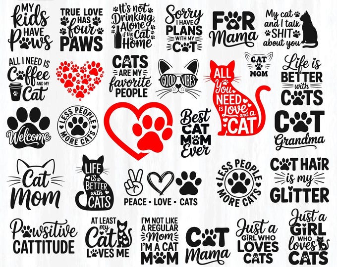 Cat Mom svg bundle, Cat Mama Shirt Design, Funny Cat Sweatshirt, Cat Mom Gift, Gift For Cat Mom, Funny Cat Shirt png, Fur Mama Sweatshirt