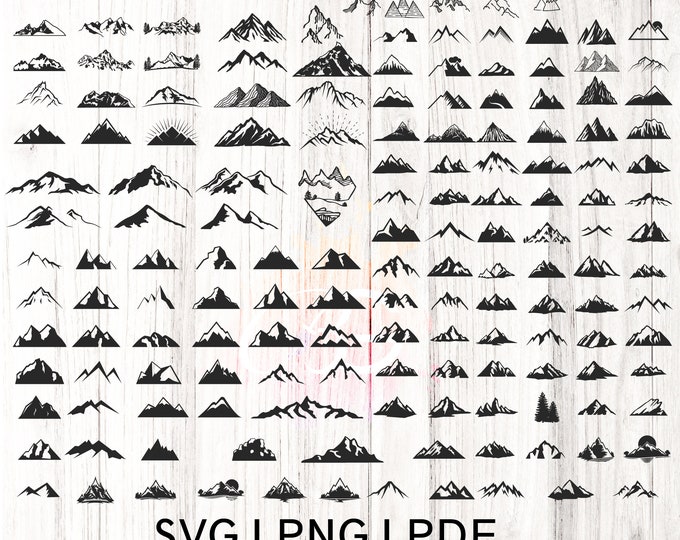 Mountain svg Bundle, Mountain svg, Nature svg, Outdoors svg, Mountains svg, Svg Files for Cricut