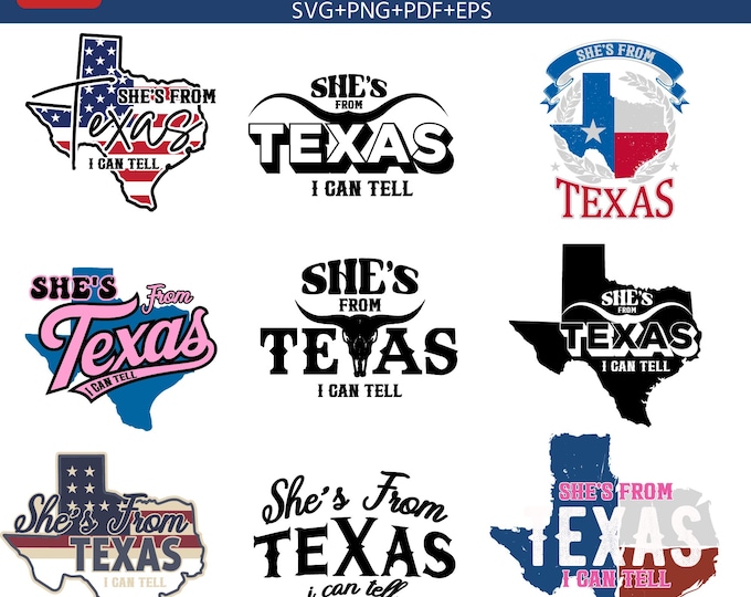 Texas Girl,She’s From Texas PNG Bundle, Texas Independence Day, Choosing Texas PNG, Texas State Png, Western Cowgirl Design,Digital Download