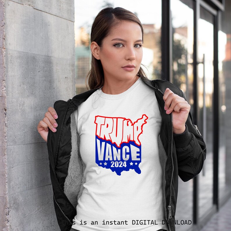 Trump Vance 2024 PNG Make America Great Again SVG Pro America Trump Cut