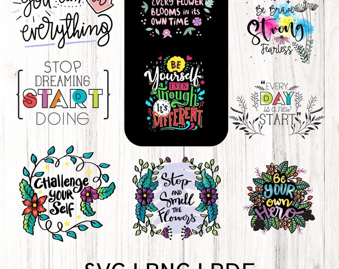 Inspirational quotes  SVG PNG PDF, workout Quotes Svg, Worthy Svg, Perfectly Imperfect Svg, Positive Svg, Motivational Svg, Self Love Svg