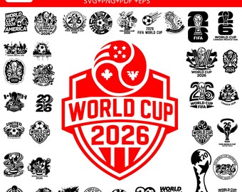 FIFA World Cup 2026 SVG Bundle, Soccer Shirt Design, Sublimation File