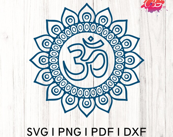 Ohm, Om Symbol, Meditation, Yoga template digital download, svg, eps, ai, png, dxf