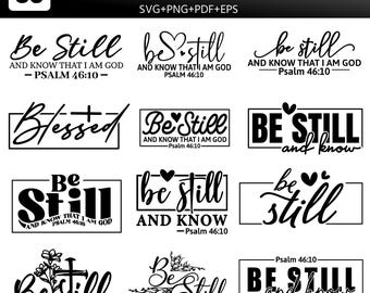 Be Still PNG, Faith PNG, Religious PNG, Spring Png, Whimsy Png, Girly Png, Stripes Png, Dainty Png, Coquette Png, Love Like Jesus Png