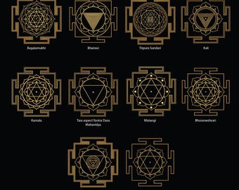 Custom Dasa Mahavidya Yantra Privet Listing (Digital Download)