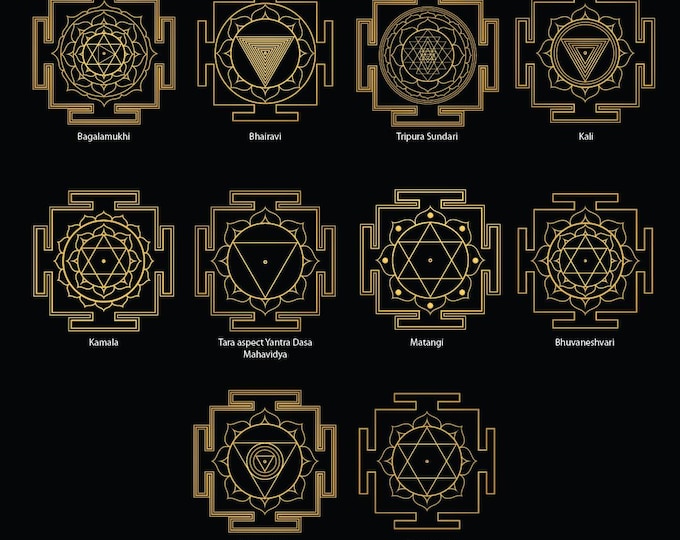 Custom Dasa Mahavidya Yantra Privet Listing (Digital Download)
