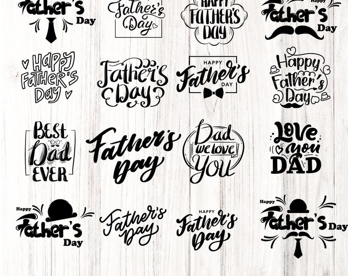 Father's Day SVG Bundle | Dad SVG | Cricut Silhouette Cut Files | Sublimation PNG pdf