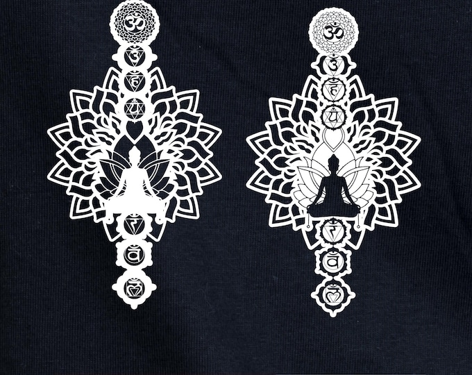 7 Chakras Meditation Symbol SVG Bundle | Digital Download for Cricut, Silhouette, Laser Cutting, and Vinyl Crafts