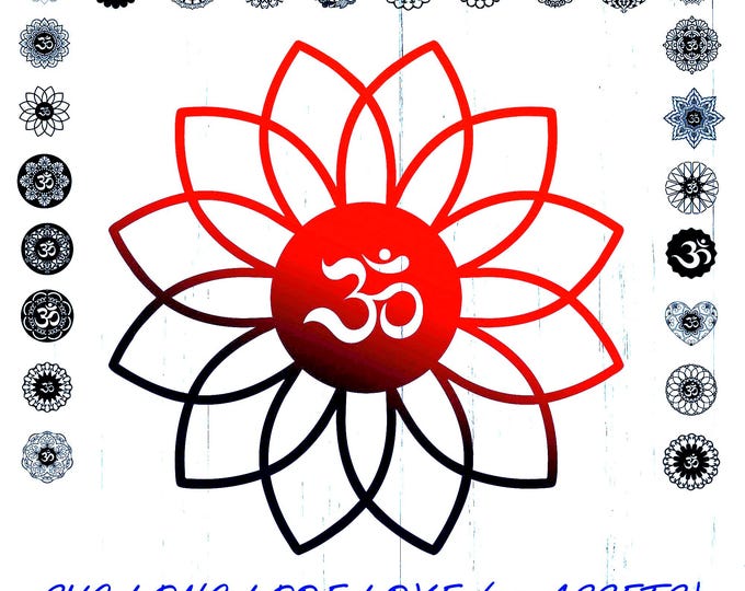 Aum laser cut cricut mandala, Ohm Meditation cut file, svg, png, Sanskrit Mantra wall décor, Instant, Aum Design for cnc machine