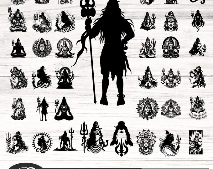 Lord Shiva SVG PNG Bundle, aum namah shivay cut file, svg, png, Hindu buddhist jain mythology hindu god, lord Shankar png, hindu god svg