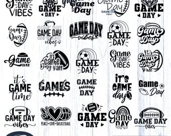 Game Day Svg bundle, Football Season Svg, College Football, Ballpark Mom Cut File,Cricut Popular Png, Sublimation, Touchdown png