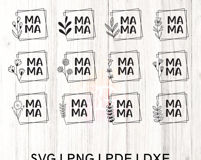 Mama monogram svg bundle, Mothers day svg, Mom svg, Mom life svg, Girl mom svg, Mama svg, Funny mom svg, Mom quotes svg, Blessed mama