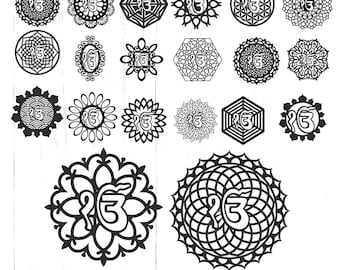 Ik Onkar Mandala Laser Cut File Bundle | Sikh Spiritual Wall Art (Digital Download)