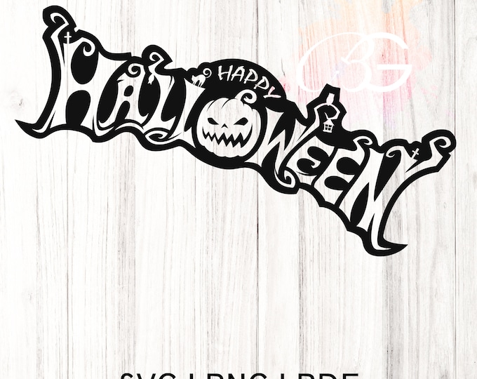 Happy Halloween PNG,  Halloween SVG, Fall Svg, Autumn Svg, Ghost Svg, Witch svg, Pumpkin Svg, Quotes, Cut File Cricut, Silhouette
