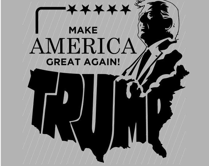 Make America Great Again SVG | America Map Trump PNG | Pro America trump cut file | Republican svg | Republican Gifts png | trump decals svg