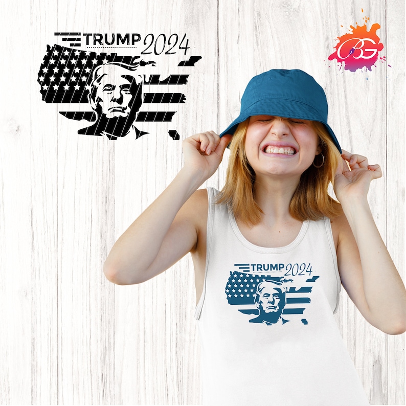 Trump 2024 SVG Bundle Set of 18 American Flag PNG Pro Etsy
